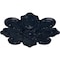 Ekena Millwork Katheryn Ceiling Medallion, Hand-Painted Midnight Dream, 18 1/8"OD x 1 1/4"P CM18KAMDF - alternate 3